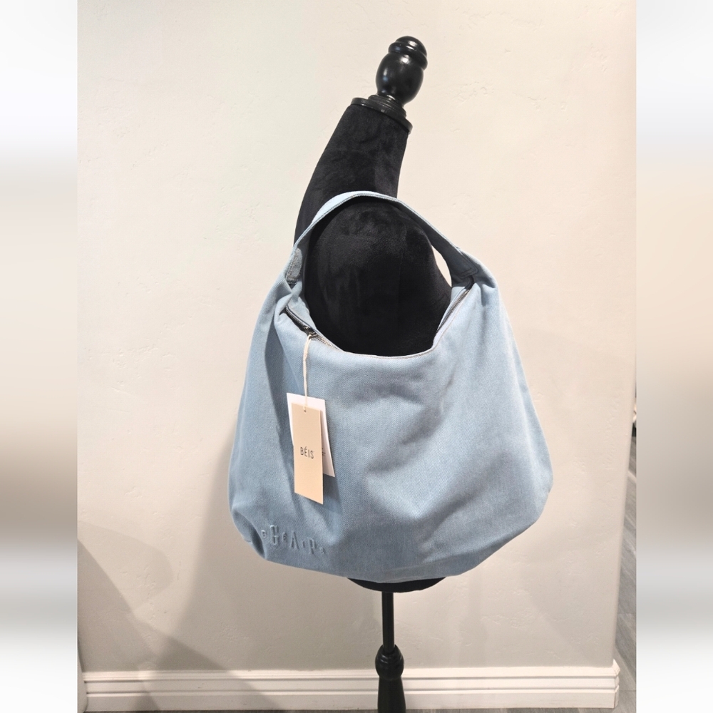 BEIS Light Blue Hobo Bag